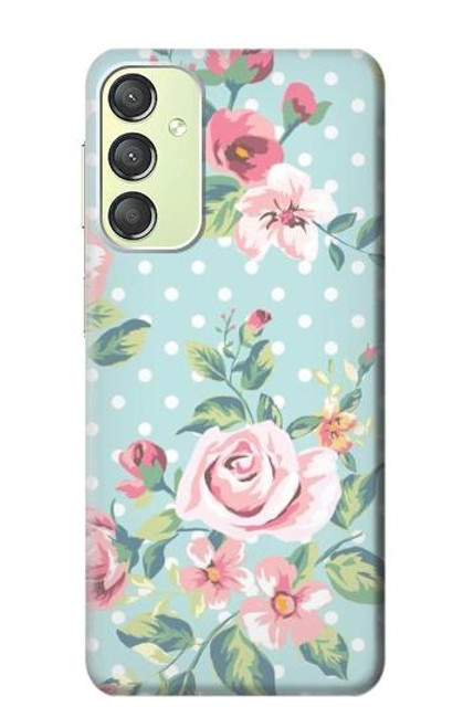S3494 Vintage Rose Polka Dot Case For Samsung Galaxy A24 4G