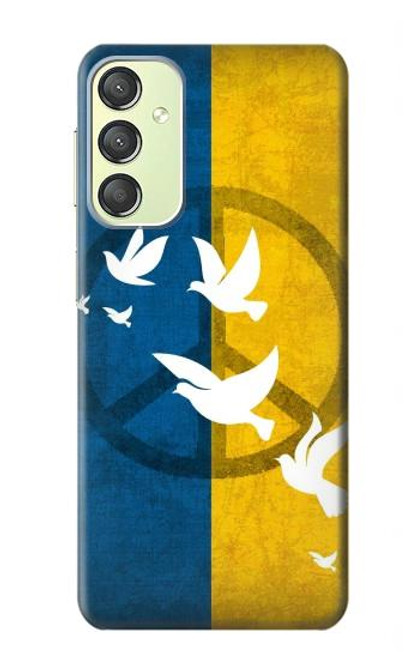 S3857 Peace Dove Ukraine Flag Case For Samsung Galaxy A24 4G