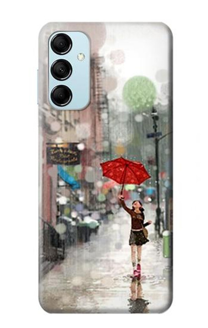 S0108 Girl in The Rain Case For Samsung Galaxy M14