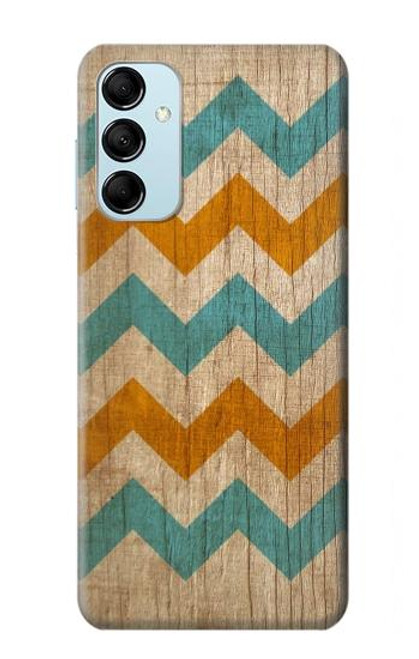 S3033 Vintage Wood Chevron Graphic Printed Case For Samsung Galaxy M14