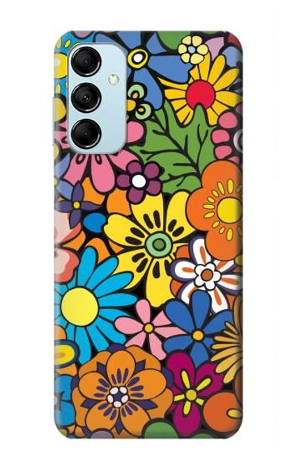 S3281 Colorful Hippie Flowers Pattern Case For Samsung Galaxy M14