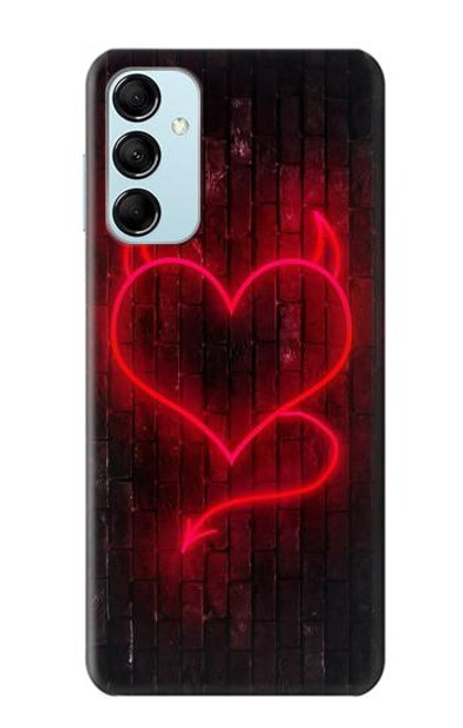 S3682 Devil Heart Case For Samsung Galaxy M14