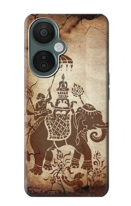 S2102 Thai Art Buddha on Elephant Case For OnePlus Nord CE 3 Lite, Nord N30 5G