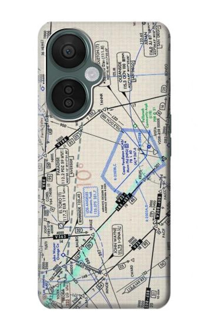 S3882 Flying Enroute Chart Case For OnePlus Nord CE 3 Lite, Nord N30 5G