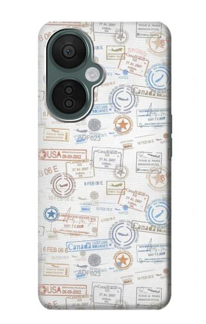 S3903 Travel Stamps Case For OnePlus Nord CE 3 Lite, Nord N30 5G