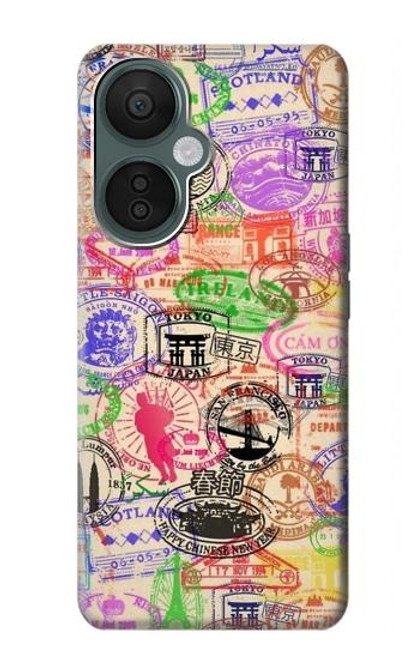 S3904 Travel Stamps Case For OnePlus Nord CE 3 Lite, Nord N30 5G