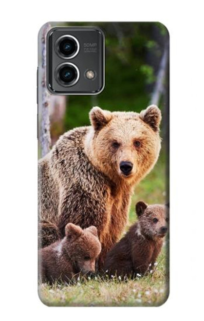 S3558 Bear Family Case For Motorola Moto G Stylus 5G (2023)