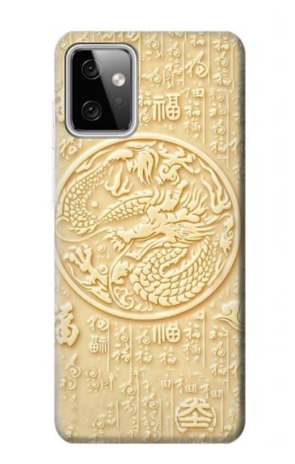 S3288 White Jade Dragon Graphic Painted Case For Motorola Moto G Power (2023) 5G