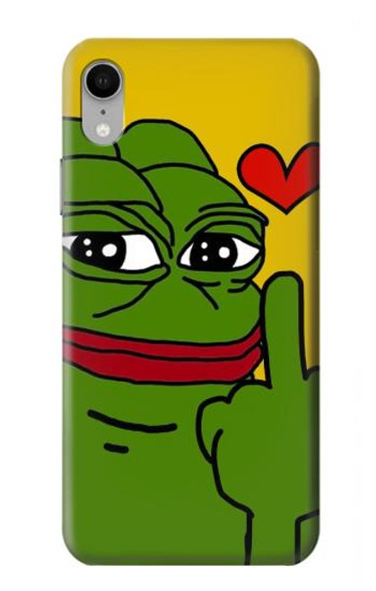 S3945 Pepe Love Middle Finger Case For iPhone XR