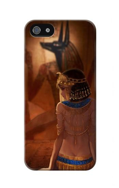 S3919 Egyptian Queen Cleopatra Anubis Case For iPhone 5 5S SE