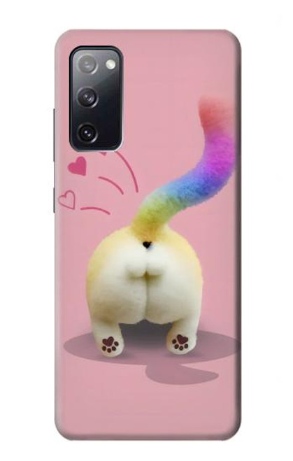 S3923 Cat Bottom Rainbow Tail Case For Samsung Galaxy S20 FE