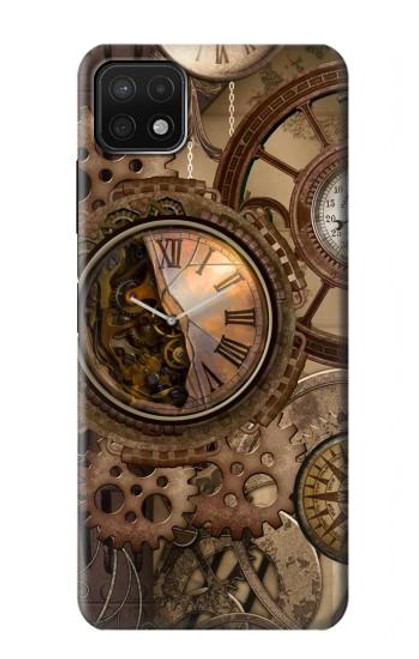 S3927 Compass Clock Gage Steampunk Case For Samsung Galaxy A22 5G
