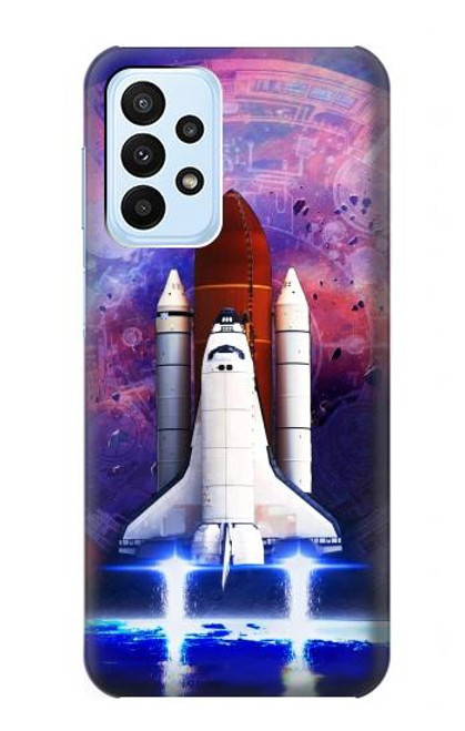 S3913 Colorful Nebula Space Shuttle Case For Samsung Galaxy A23