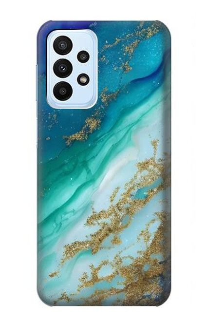 S3920 Abstract Ocean Blue Color Mixed Emerald Case For Samsung Galaxy A23