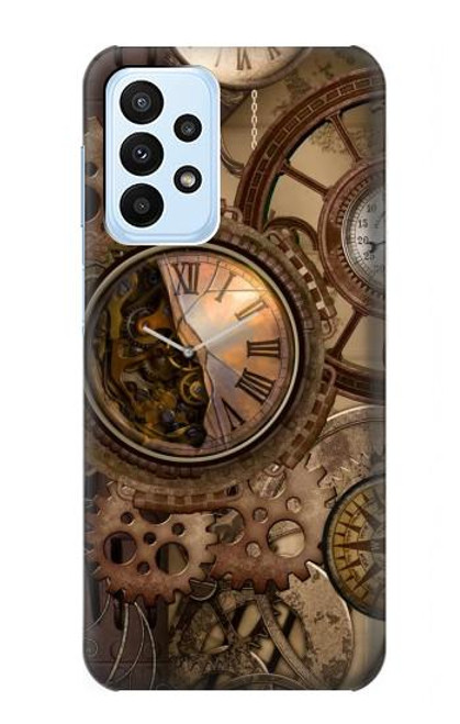 S3927 Compass Clock Gage Steampunk Case For Samsung Galaxy A23