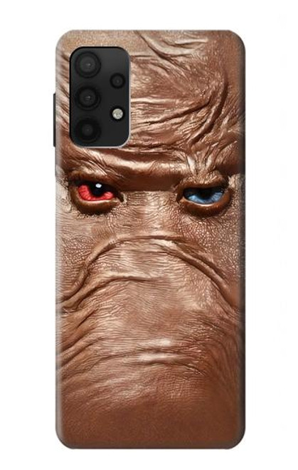 S3940 Leather Mad Face Graphic Paint Case For Samsung Galaxy A32 4G