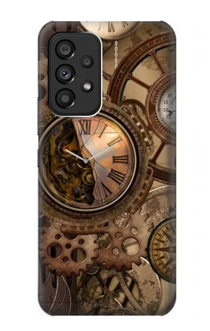 S3927 Compass Clock Gage Steampunk Case For Samsung Galaxy A53 5G