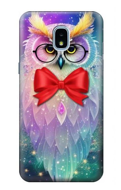 S3934 Fantasy Nerd Owl Case For Samsung Galaxy J3 (2018), J3 Star, J3 V 3rd Gen, J3 Orbit, J3 Achieve, Express Prime 3, Amp Prime 3