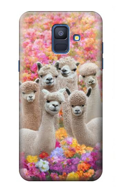 S3916 Alpaca Family Baby Alpaca Case For Samsung Galaxy A6 (2018)