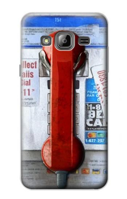 S3925 Collage Vintage Pay Phone Case For Samsung Galaxy J3 (2016)