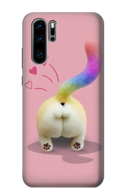 S3923 Cat Bottom Rainbow Tail Case For Huawei P30 Pro