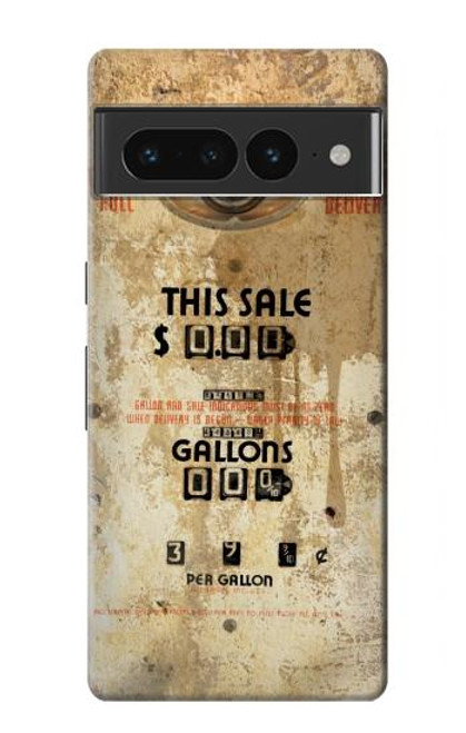S3954 Vintage Gas Pump Case For Google Pixel 7 Pro
