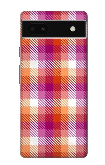 S3941 LGBT Lesbian Pride Flag Plaid Case For Google Pixel 6a