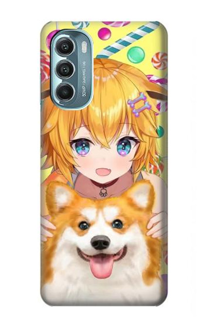 S3918 Baby Corgi Dog Corgi Girl Candy Case For Motorola Moto G Stylus 5G (2022)