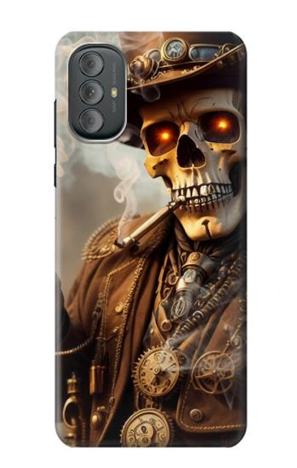 S3949 Steampunk Skull Smoking Case For Motorola Moto G Power 2022, G Play 2023