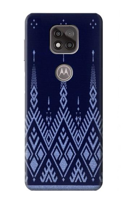 S3950 Textile Thai Blue Pattern Case For Motorola Moto G Power (2021)