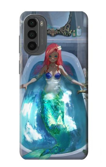 S3912 Cute Little Mermaid Aqua Spa Case For Motorola Moto G52, G82 5G