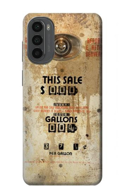 S3954 Vintage Gas Pump Case For Motorola Moto G52, G82 5G