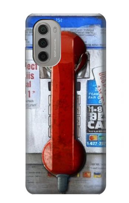 S3925 Collage Vintage Pay Phone Case For Motorola Moto G51 5G