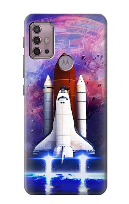 S3913 Colorful Nebula Space Shuttle Case For Motorola Moto G30, G20, G10