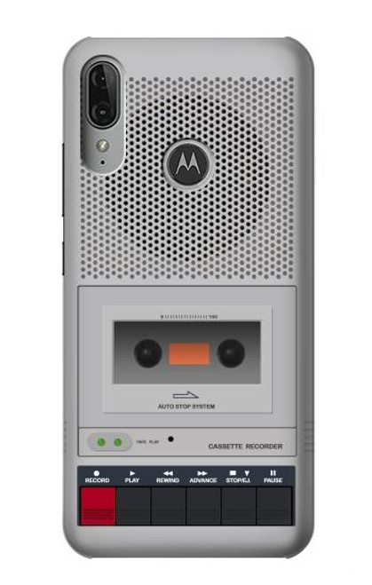 S3953 Vintage Cassette Player Graphic Case For Motorola Moto E6 Plus, Moto E6s