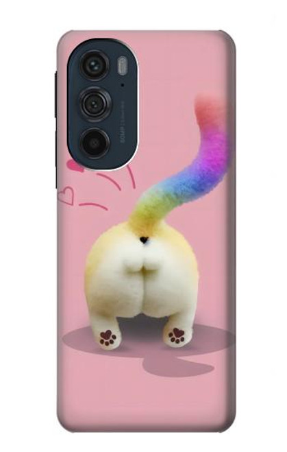 S3923 Cat Bottom Rainbow Tail Case For Motorola Edge 30 Pro