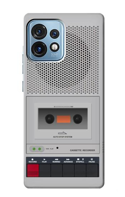 S3953 Vintage Cassette Player Graphic Case For Motorola Edge+ (2023), X40, X40 Pro, Edge 40 Pro
