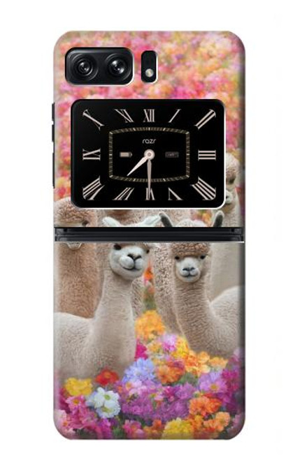 S3916 Alpaca Family Baby Alpaca Case For Motorola Moto Razr 2022