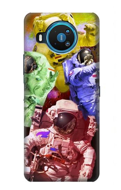 S3914 Colorful Nebula Astronaut Suit Galaxy Case For Nokia 8.3 5G