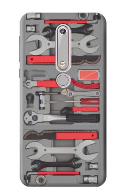 S3921 Bike Repair Tool Graphic Paint Case For Nokia 6.1, Nokia 6 2018