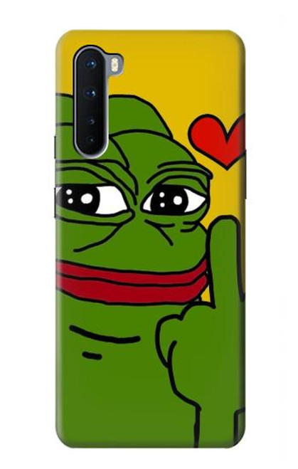 S3945 Pepe Love Middle Finger Case For OnePlus Nord