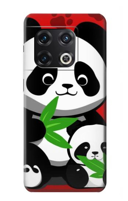 S3929 Cute Panda Eating Bamboo Case For OnePlus 10 Pro