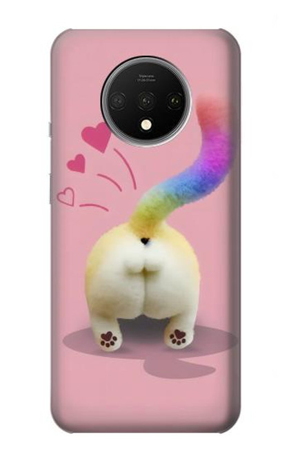 S3923 Cat Bottom Rainbow Tail Case For OnePlus 7T