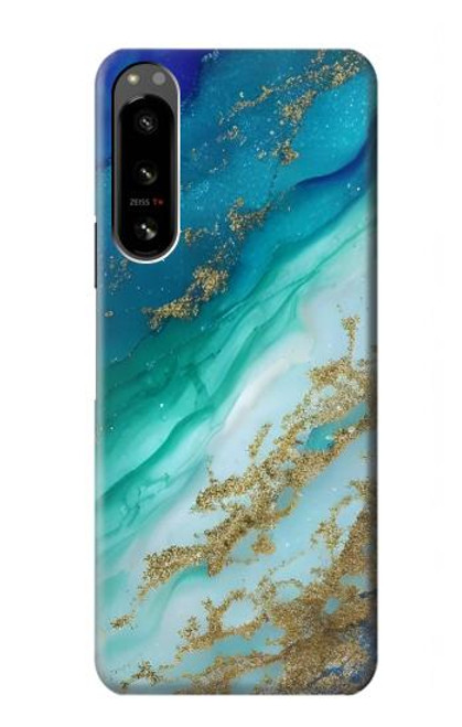 S3920 Abstract Ocean Blue Color Mixed Emerald Case For Sony Xperia 5 IV