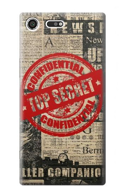 S3937 Text Top Secret Art Vintage Case For Sony Xperia XZ Premium