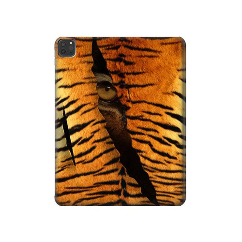 S3951 Tiger Eye Tear Marks Hard Case For iPad Pro 11 (2021,2020,2018, 3rd, 2nd, 1st)