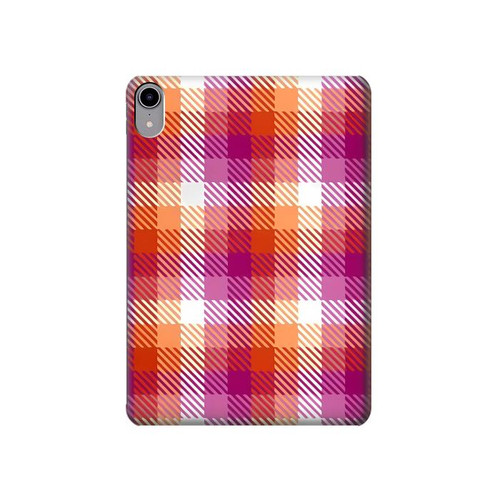 S3941 LGBT Lesbian Pride Flag Plaid Hard Case For iPad mini 6, iPad mini (2021)