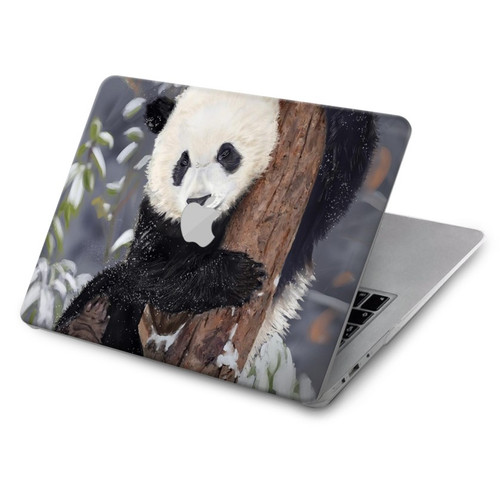 S3793 Cute Baby Panda Snow Painting Hard Case For MacBook Air 15″ (2023,2024) - A2941, A3114