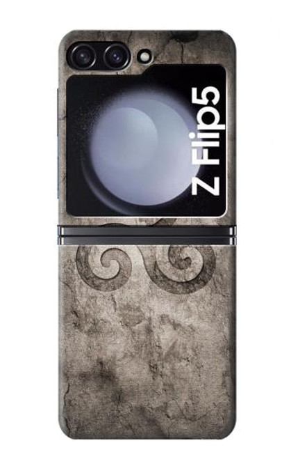 S2892 Triskele Symbol Stone Texture Case For Samsung Galaxy Z Flip 5