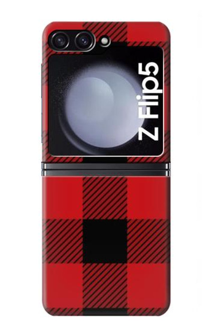S2931 Red Buffalo Check Pattern Case For Samsung Galaxy Z Flip 5